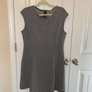 GAP Black and White Striped Dress